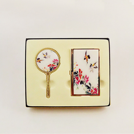 銅名片盒與修容鏡禮盒